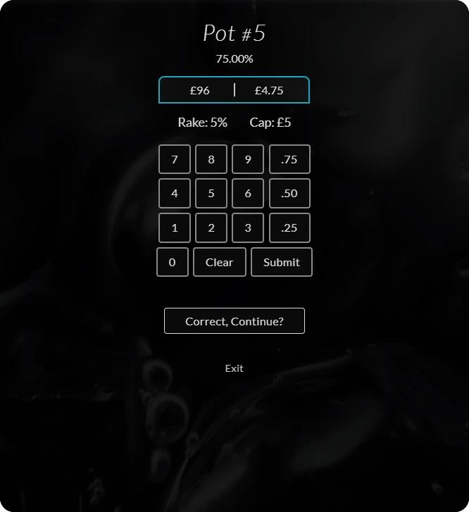 An example of the rake calculation module