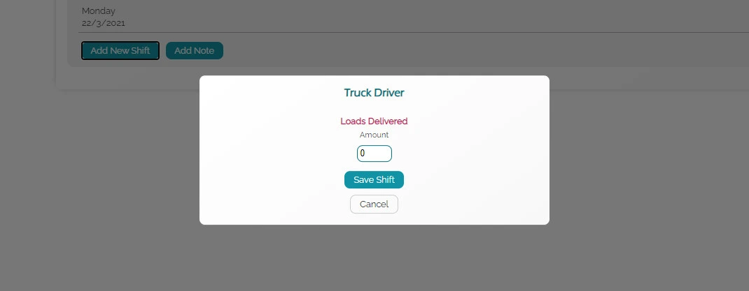 A subcontractor filling out the details needed for the quantity rate type